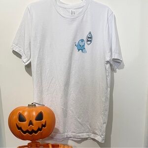 Belle & Park | The Haunted Mansion Hitchhiking Ghost Inspired White Graphic Tee